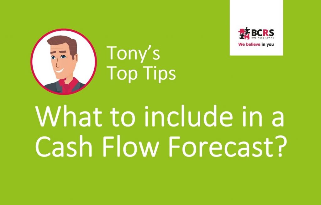 Tony's Top Tips for Cash Flow Forecast