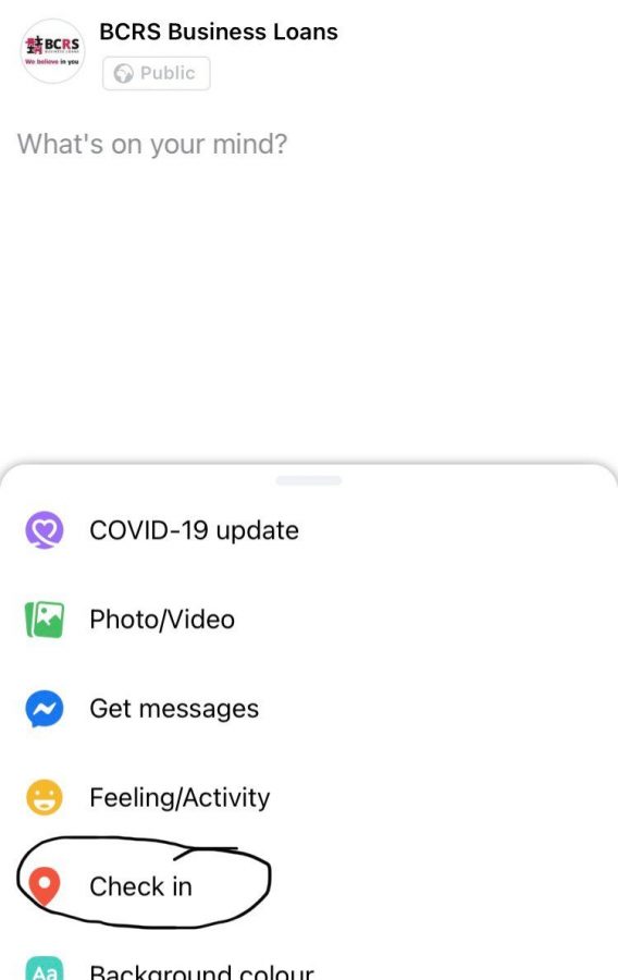 how to check in on social media